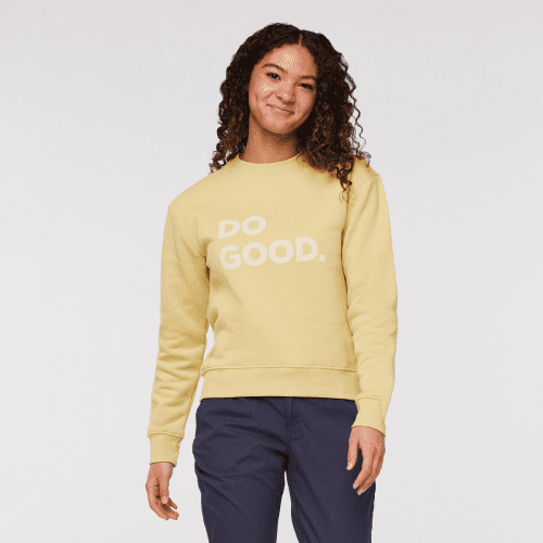 Do Good Crew Sweatshirt - Women's, Wheat, Model London