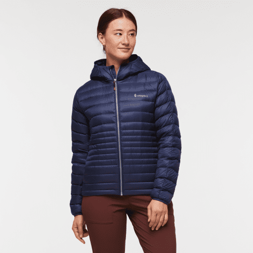 Fuego Hooded Down Jacket - Women's, Cotopaxi Maritime, Model Aya