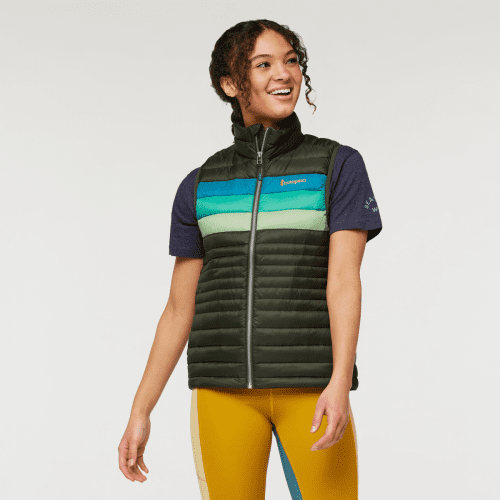 Fuego Down Vest - Women's, Woods Stripes, Model London