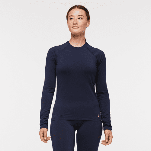 Liso Baselayer Top - Women's, Maritime, Model Aya