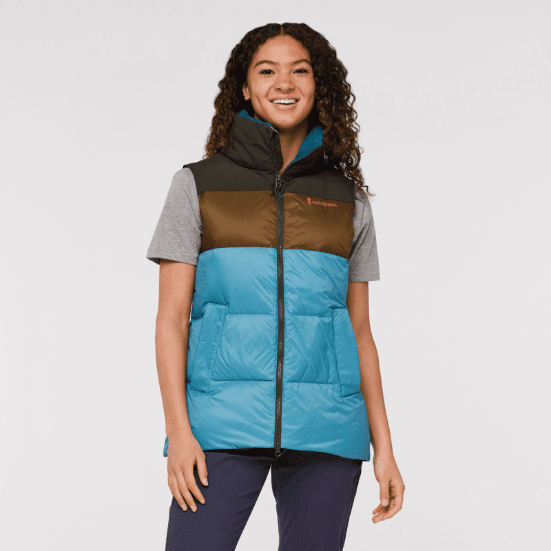 Solazo Down Vest - Women's, Woods/Drizzle, Model London