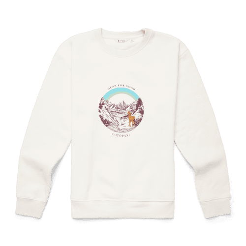 1200x1200png F23WTravelingLlamaOrganicCrewSweatshirtBone F