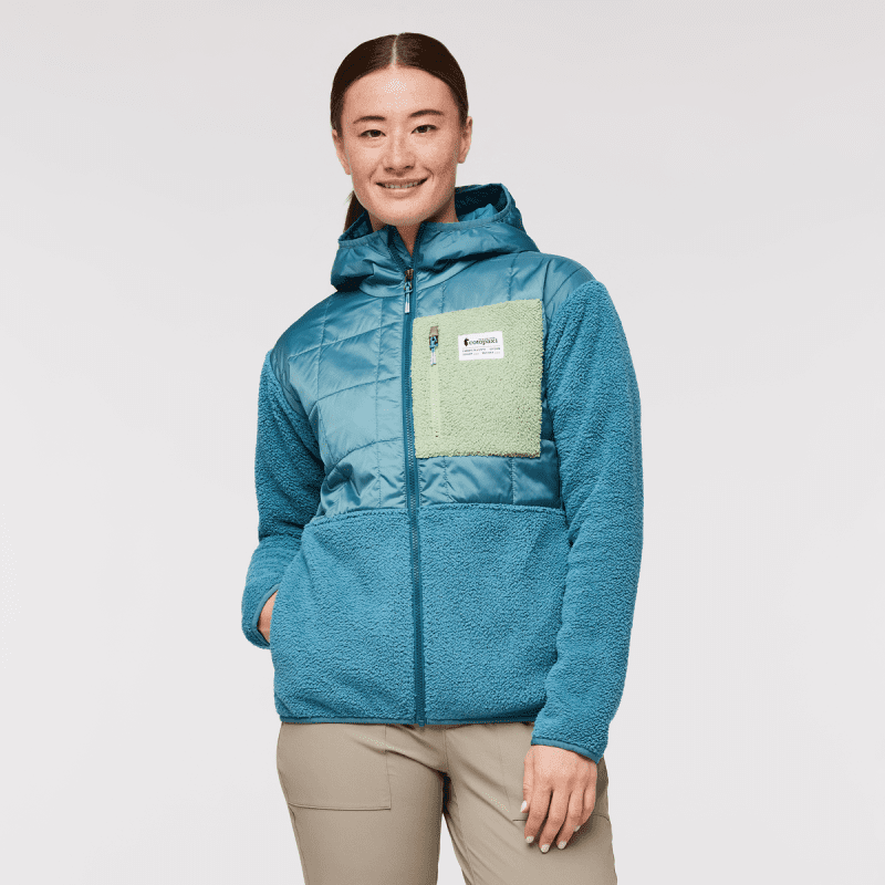 Trico Hybrid Jacket - Women's, Blue Spruce/Drizzle, Model Aya