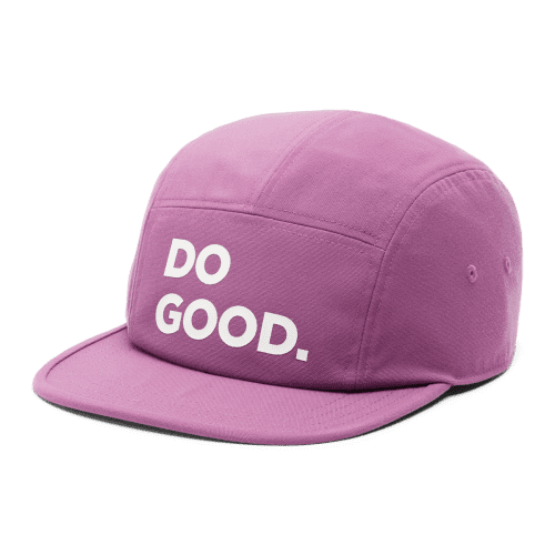 Do Good 5-Panel Hat, Mauve, Detail