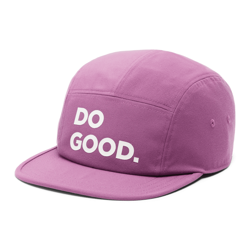 Do Good 5-Panel Hat, Mauve, Detail