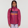 Fuego Down Jacket - Kids', Sangria Stripes, Model Maliyah