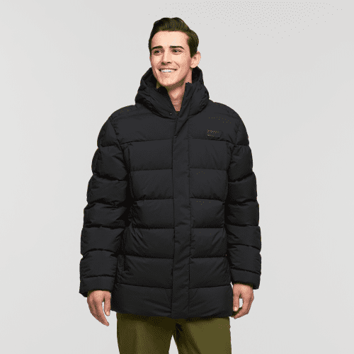 Alivio Down Parka - Men's, Cotopaxi Black, Model Kellan