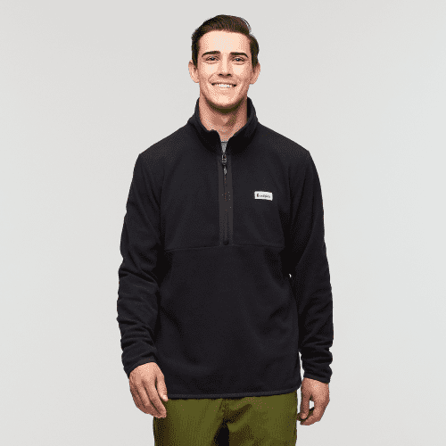 Amado Fleece Pullover - Men's, Cotopaxi Black, Model Kellan