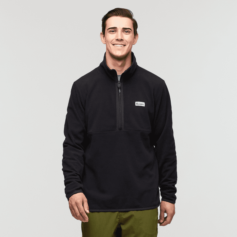 Amado Fleece Pullover - Men's, Cotopaxi Black, Model Kellan