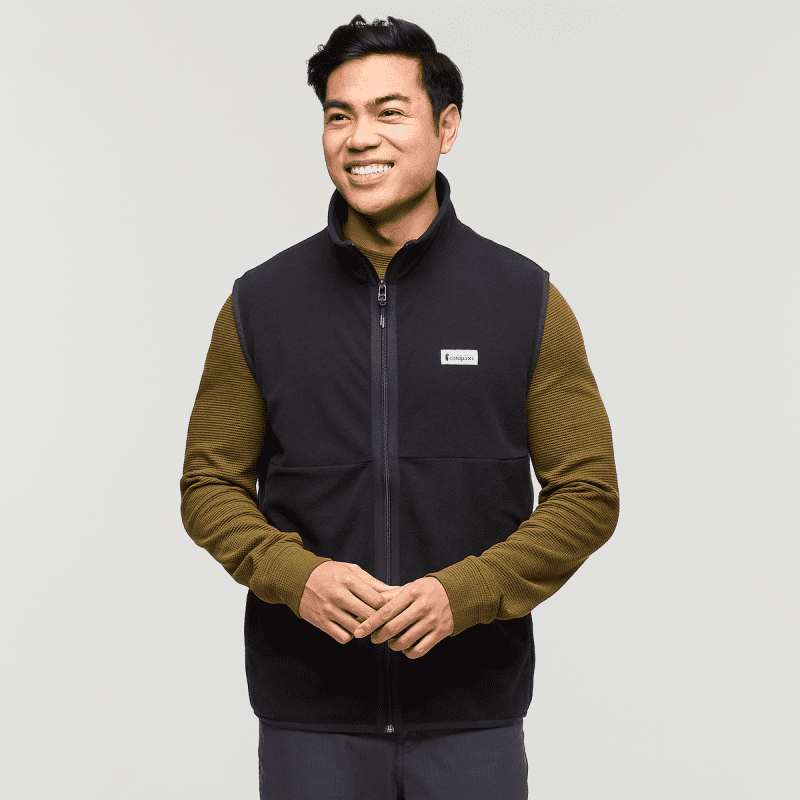 Amado Fleece Vest - Men's, Cotopaxi Black, Model Justin