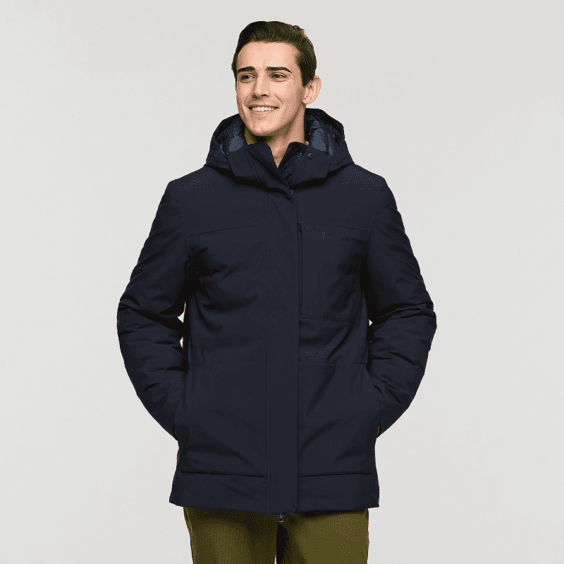 Calidez Down Parka - Men's, Carbon, Model Kellan