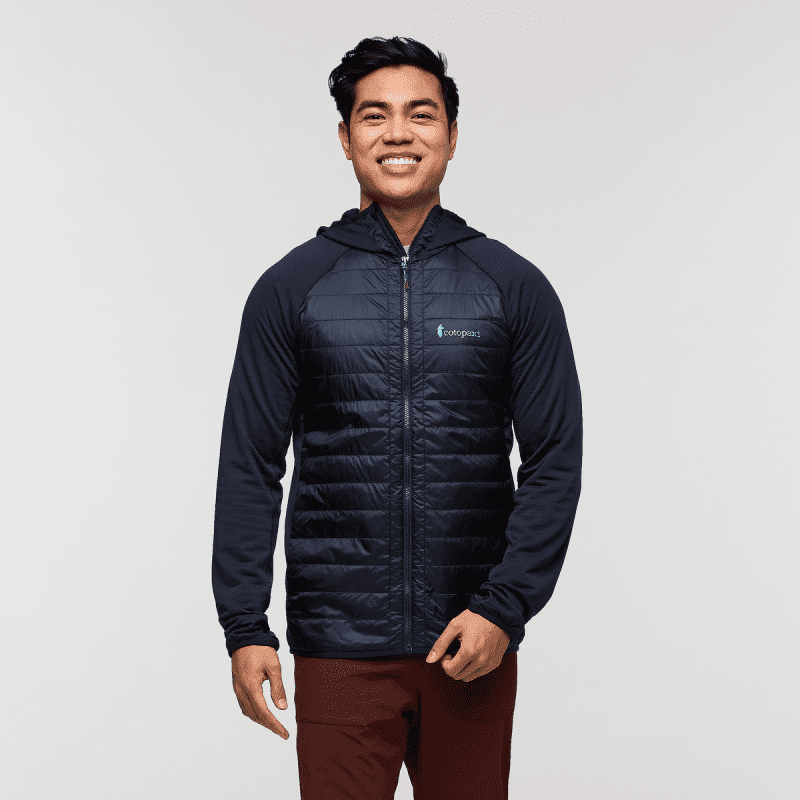 Capa Hybrid Insulated Hooded Jacket - Men's, Carbon, Model Justin