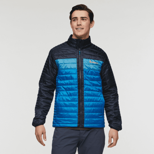 Capa Insulated Jacket - Men's, Carbon/Atlantic, Model Kellan