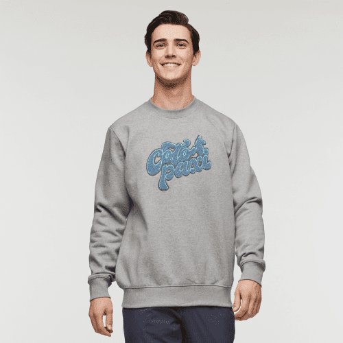 Coto-Patch Crew Sweatshirt - Men's, Heather Grey, Model Kellan