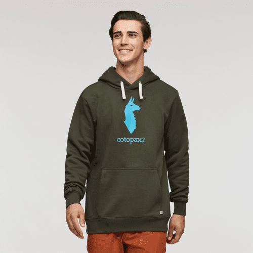 Cotopaxi Llama Pullover Hoodie - Men's, Woods, Model Kellan