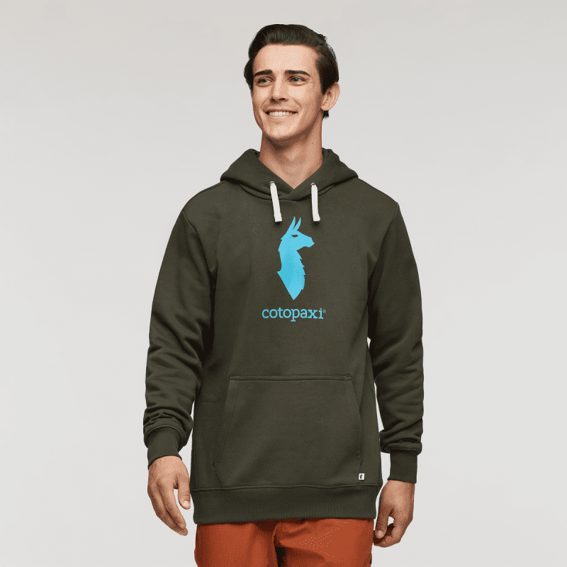 Cotopaxi Llama Pullover Hoodie - Men's, Woods, Model Kellan