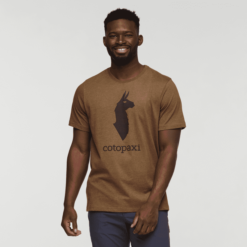 Cotopaxi Llama T-Shirt - Men's, Live Oak, Model Kirk