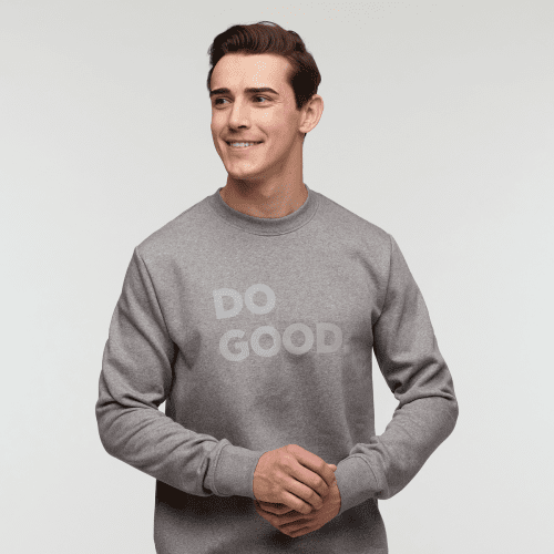 Do Good Crew Sweatshirt - Men's, Heather Grey, Model Kellan