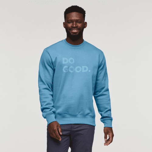 Do Good Crew Sweatshirt - Men's, Lake, Model Kirk