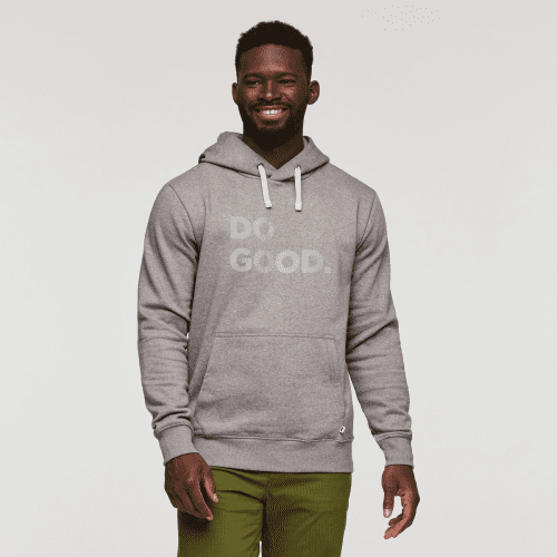 Do Good Pullover Hoodie - Men's, Heather Grey, Model Kirk