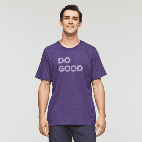 Do Good T-Shirt - Men's, Black Violet, Model Kellan