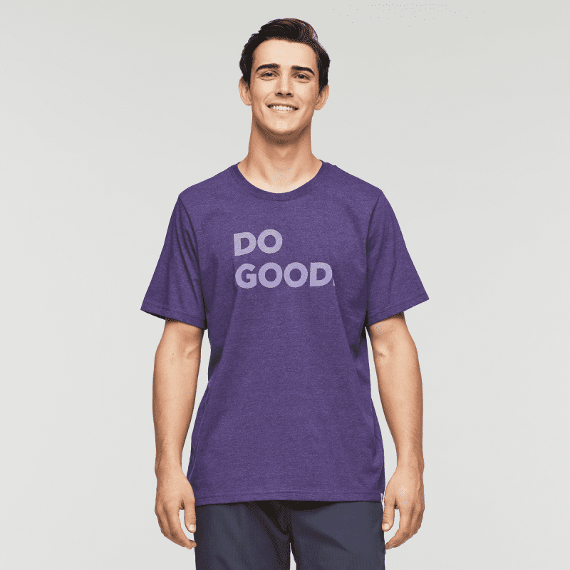 Do Good T-Shirt - Men's, Black Violet, Model Kellan