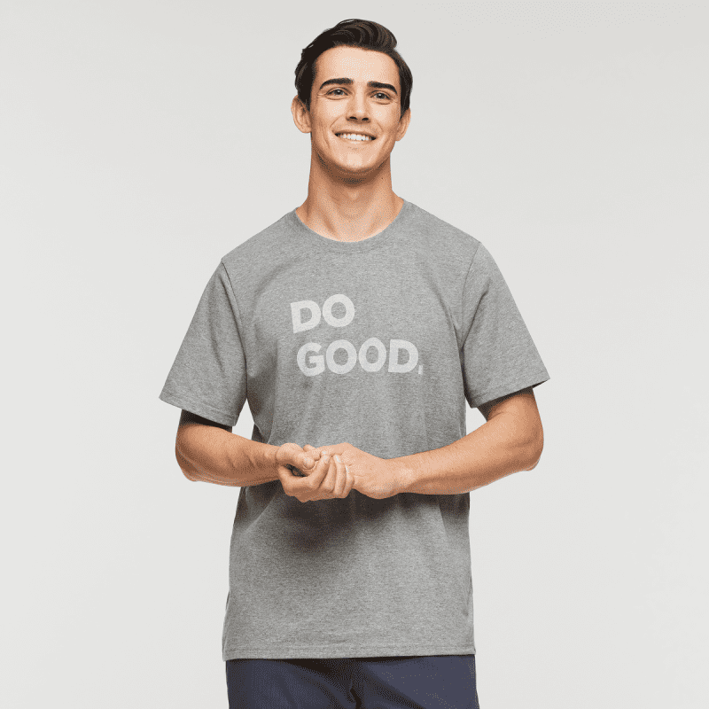 Do Good T-Shirt - Men's, Heather Grey, Model Kellan