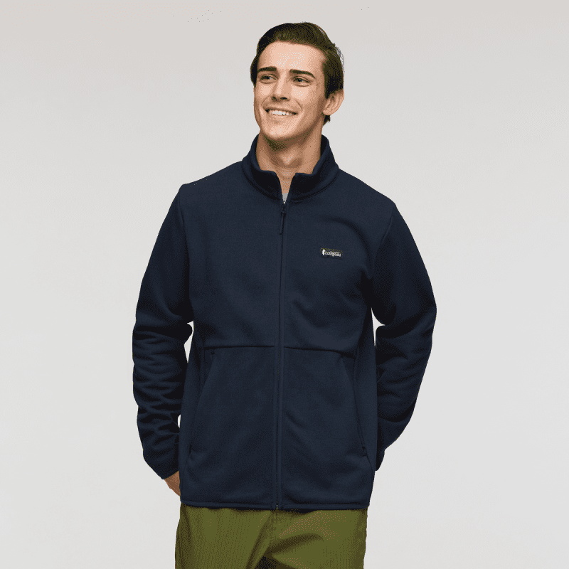 Envo Fleece Full-Zip Jacket - Men's, Heather Carbon, Model Kellan