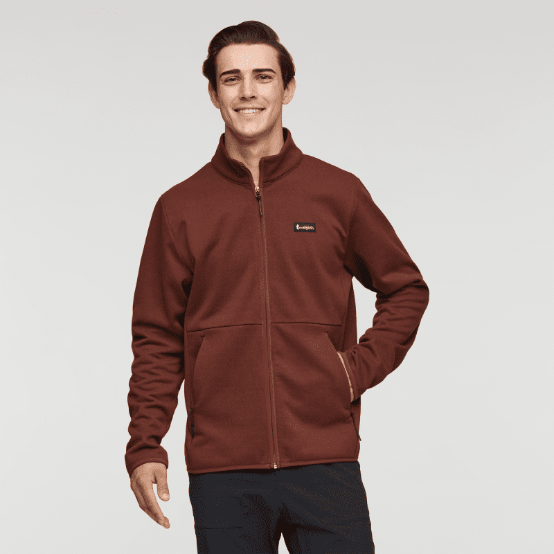 Envo Fleece Full-Zip Jacket - Men's, Heather Chestnut, Model Kellan