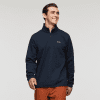 Envo Fleece Quarter-Zip Pullover - Men's, Heather Carbon, Model Kellan