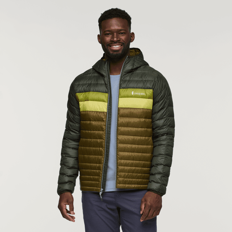 Fuego Hooded Down Jacket - Men's, Woods/Live Oak, Model Kirk