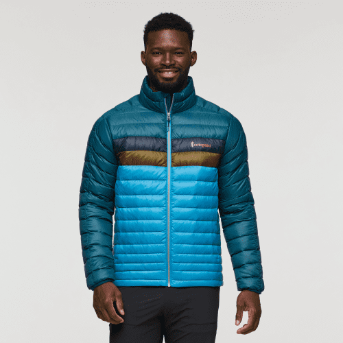 Fuego Down Jacket - Men's, Abyss/Lake, Model Kirk