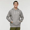 Llama Patch Pullover Hoodie - Men's, Heather Grey, Model Kellan