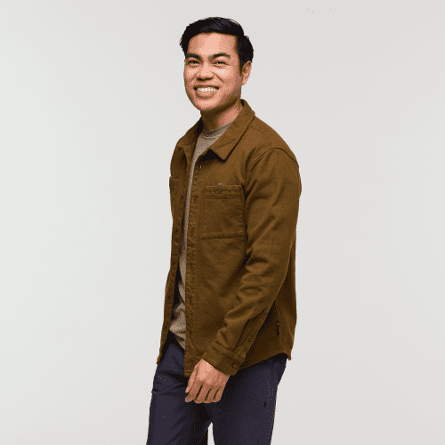 Mero Organic Flannel Shirt - Men's, Live Oak, Model Justin