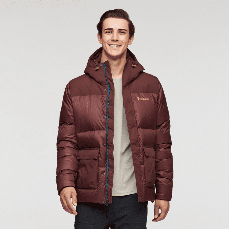 Solazo Down Parka - Men's, Chestnut, Model Kellan