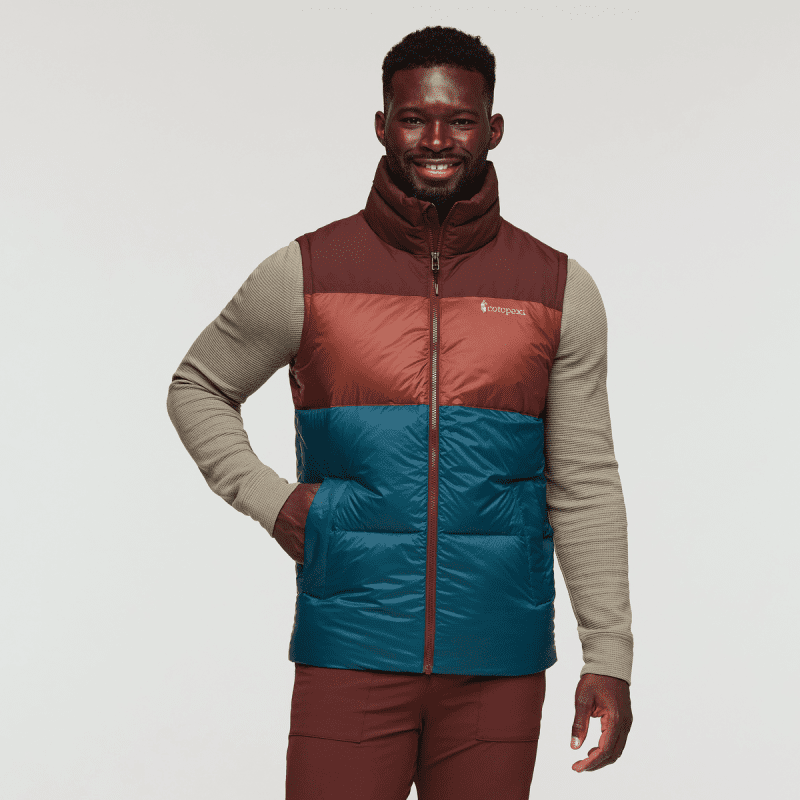 Solazo Down Vest - Men's, Chestnut/Rusty, Model Kirk