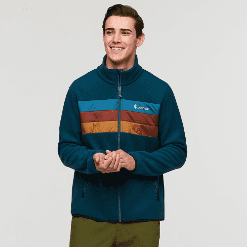 Teca Fleece Full-Zip Jacket - Men's, Skyfire, Model Kellan