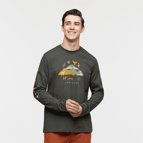 The Solstice Long-Sleeve T-Shirt - Men's, Woods, Model Kellan