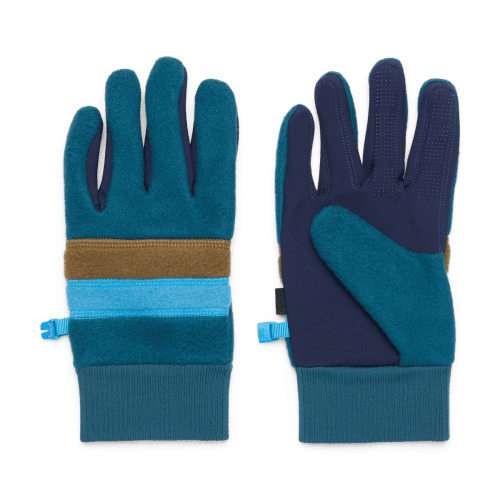 Teca Fleece Gloves, Abyss, Detail