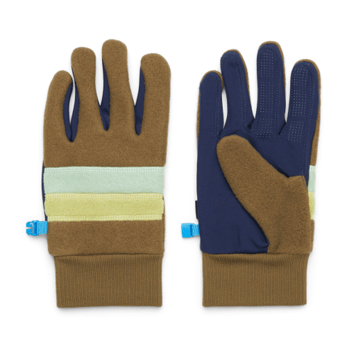 Teca Fleece Gloves, Live Oak, Detail