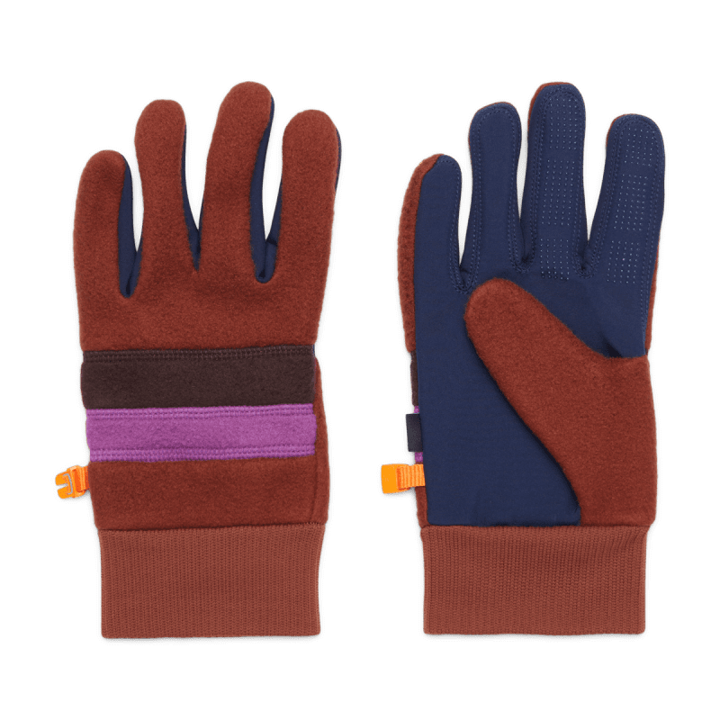 Teca Fleece Gloves, Rusty, Detail