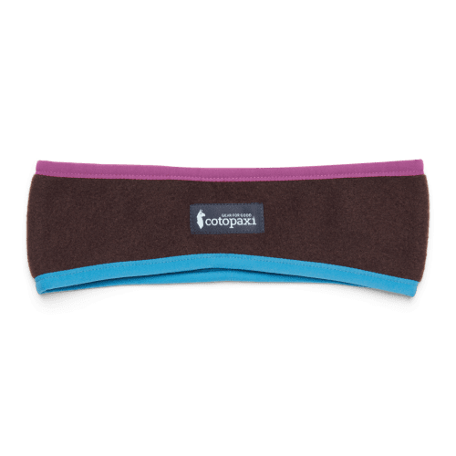 Teca Fleece Headband, Rusty, Detail