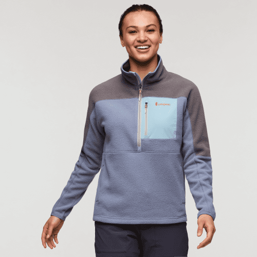 Abrazo Fleece Half-Zip Jacket - Women's, Cinder/Tempest, Model London