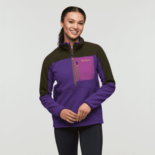 Abrazo Fleece Half-Zip Jacket - Women's, Woods/Black Violet, Model London