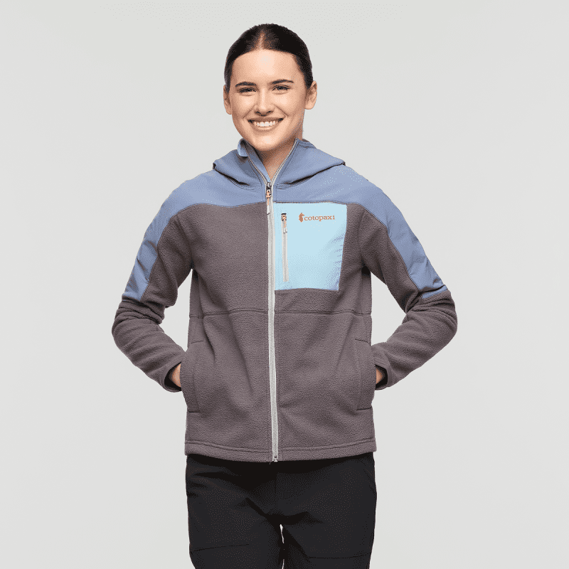 Abrazo Fleece Hooded Full-Zip Jacket - Women's, Tempest/Cinder, Model Kathleen