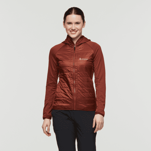 Capa Hybrid Insulated Hooded Jacket - Women's, Rusty, Model Kathleen