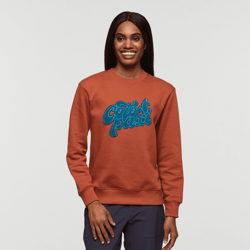 Coto-Patch Crew Sweatshirt - Women's, Faded Brick, Model Sydney