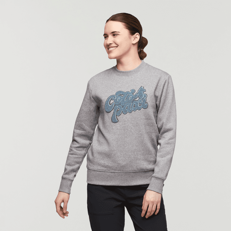 Coto-Patch Crew Sweatshirt - Women's, Heather Grey, Model Kathleen