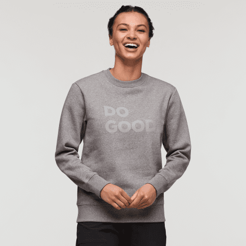 Do Good Crew Sweatshirt - Women's, Heather Grey, Model London