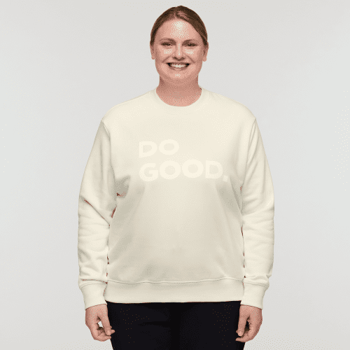 Do Good Crew Sweatshirt - Women's, Bone, Model Nicole